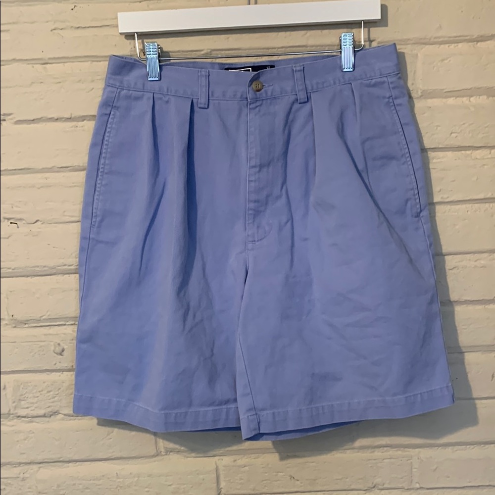 Ralph Lauren Blue Flat Front Shorts Lightweight Casual